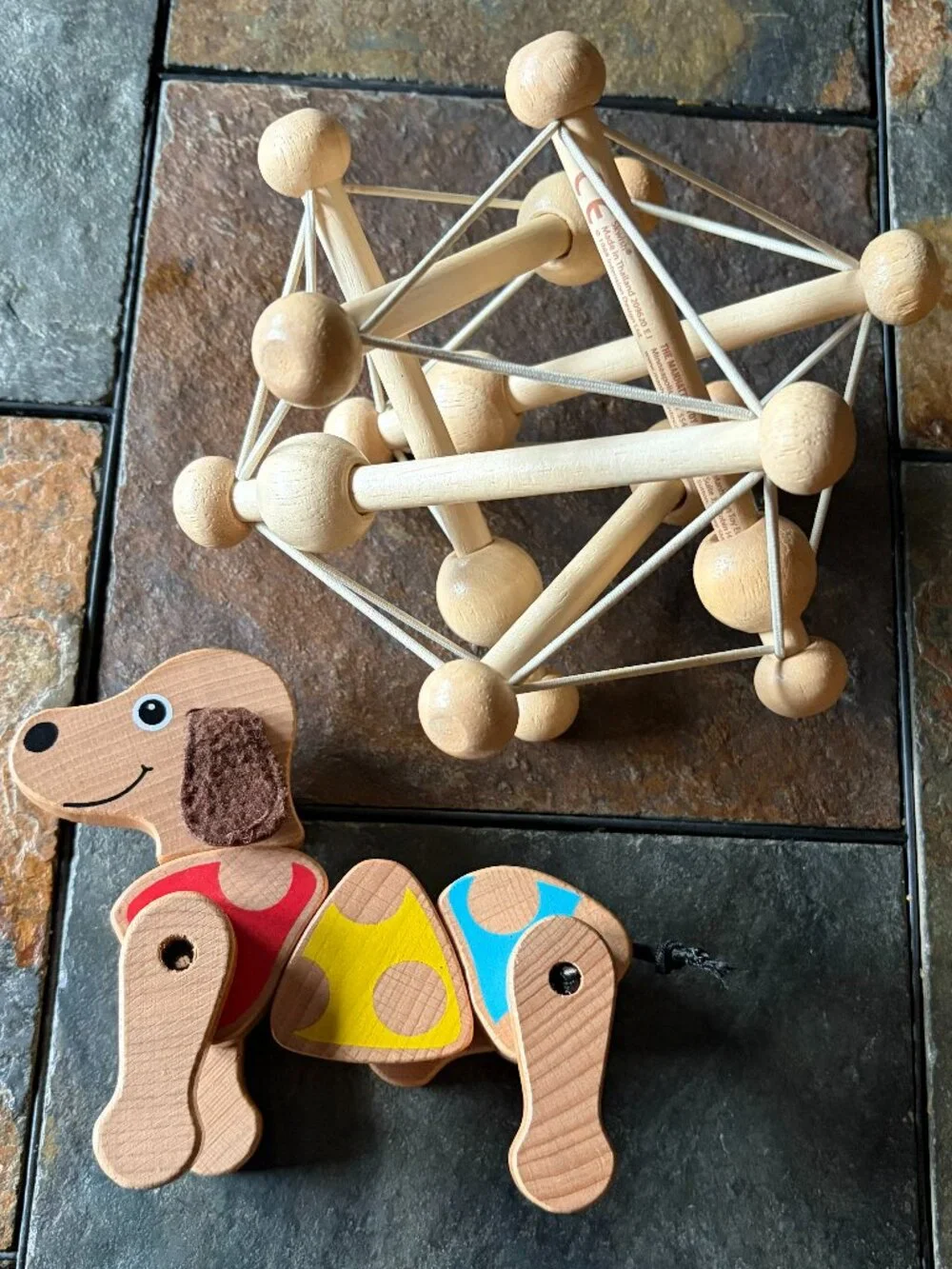 Developmental wood baby toys lot of two -- Melissa & Doug + Manhattan Toy